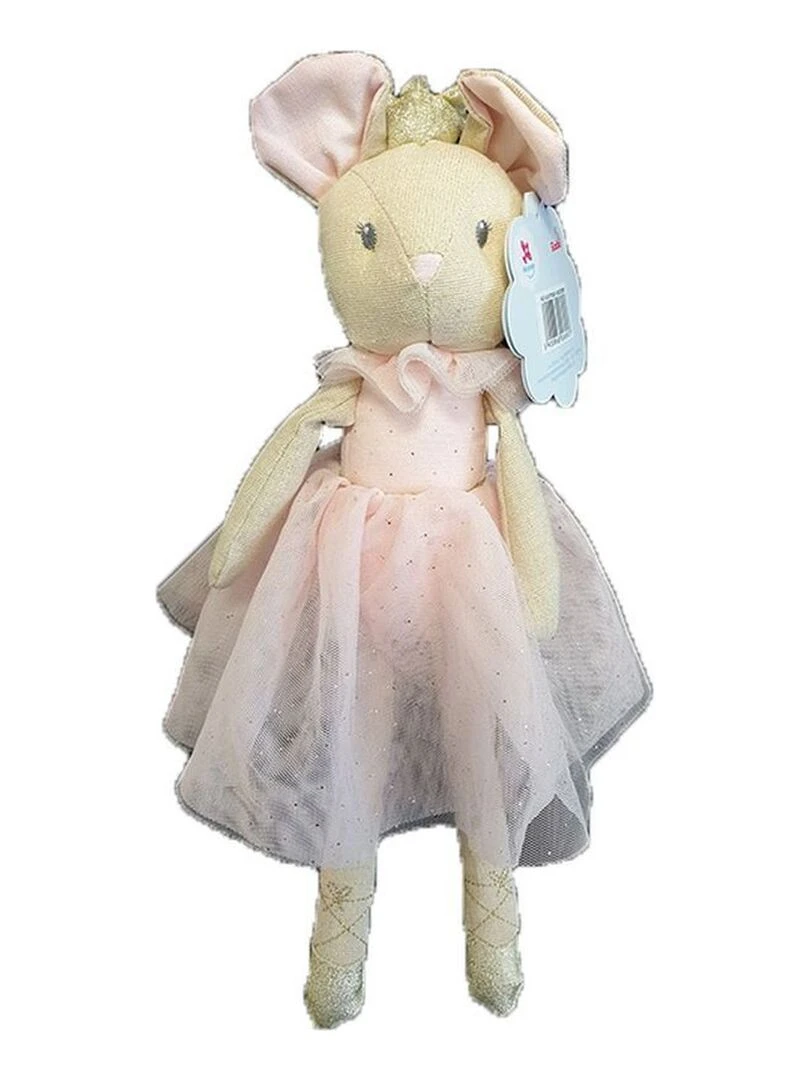Doudou Nicotoy Souris Rose Robe Pantin Ballerina Rose
