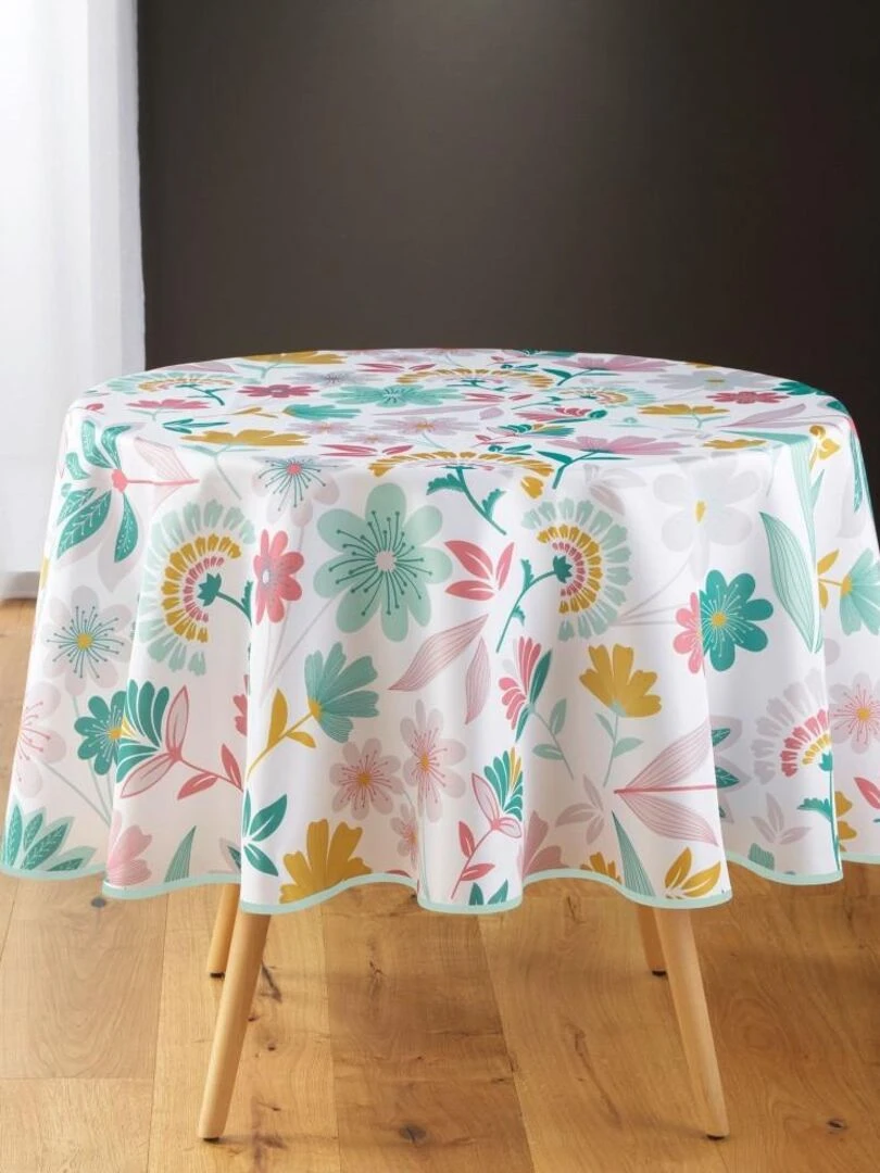 Nappe ronde D180 Indiana Blanc