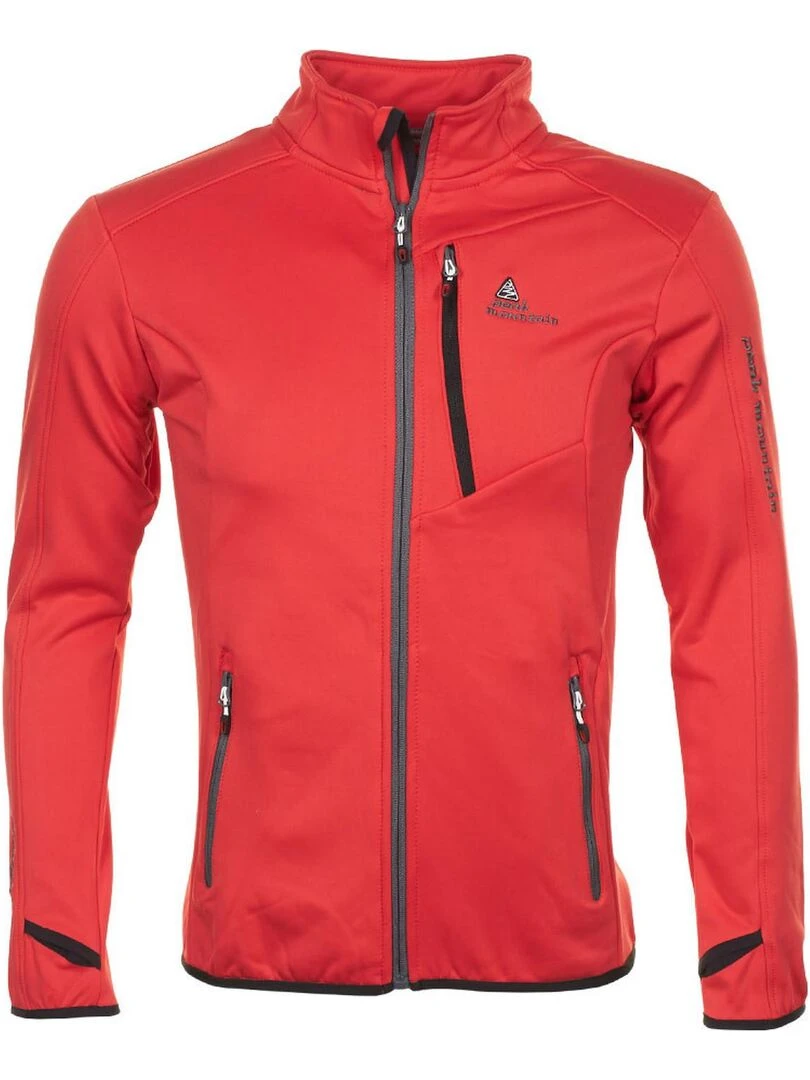 Blouson polar shell homme CLIMATE PEAK MOUNTAIN Rouge