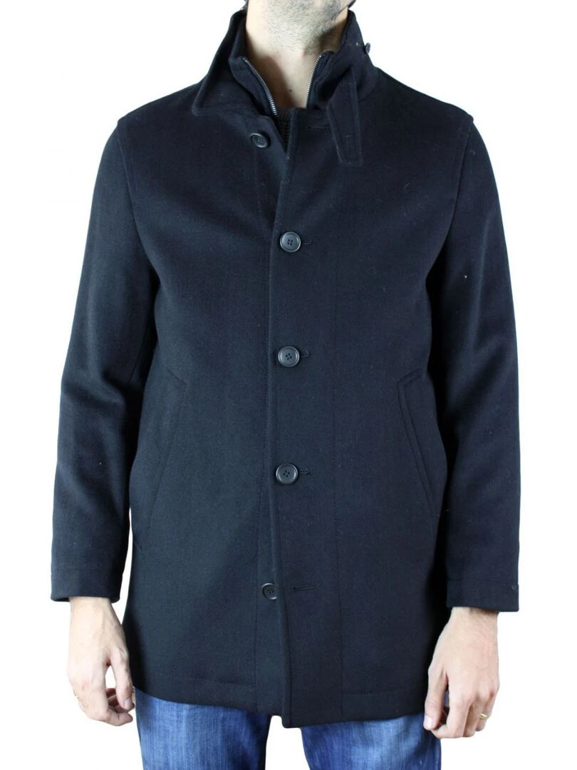Manteau en laine Kebello Noir Noir