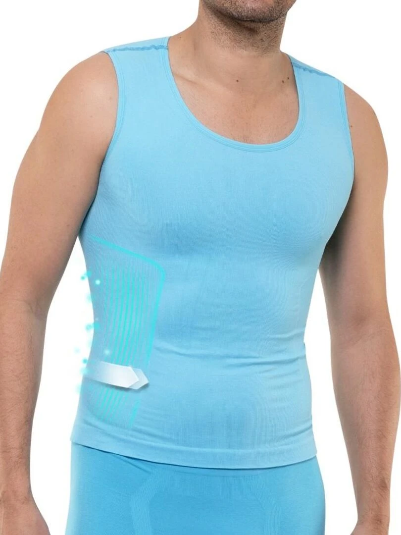Débardeur amincissant et sculptant BEAUTYTHERM Bleu