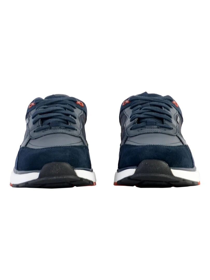 Basket Cuir Geox Dolomia   Bleu