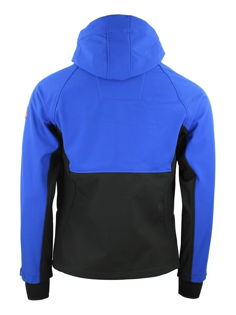 Blouson softshell homme CAMETIS PEAK MOUNTAIN Bleu Noir