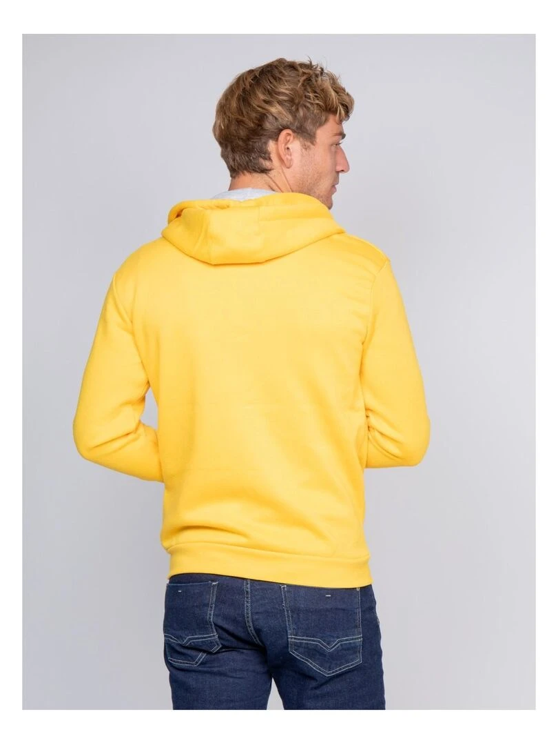 Sweat zippé capuche WAMS Jaune
