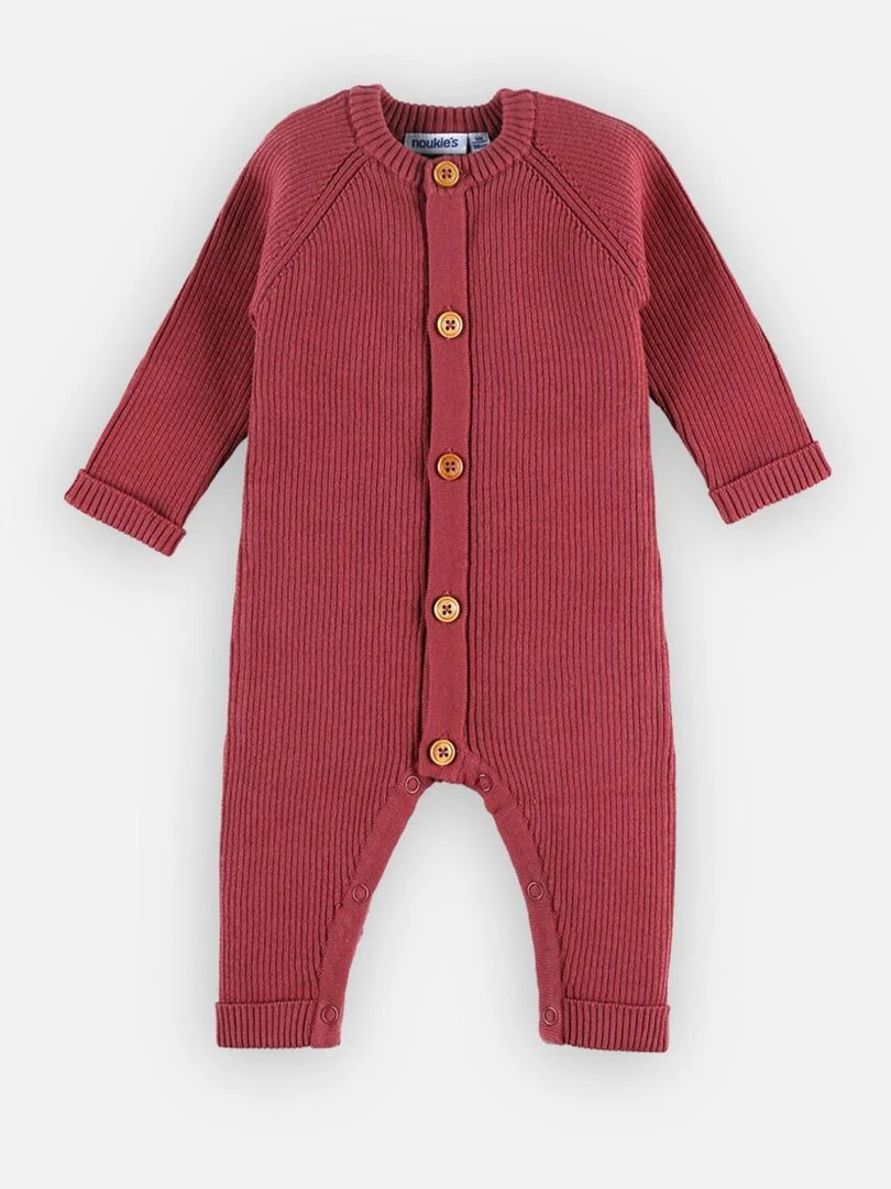 Combinaison en tricot lie de vin Noukie's Rouge