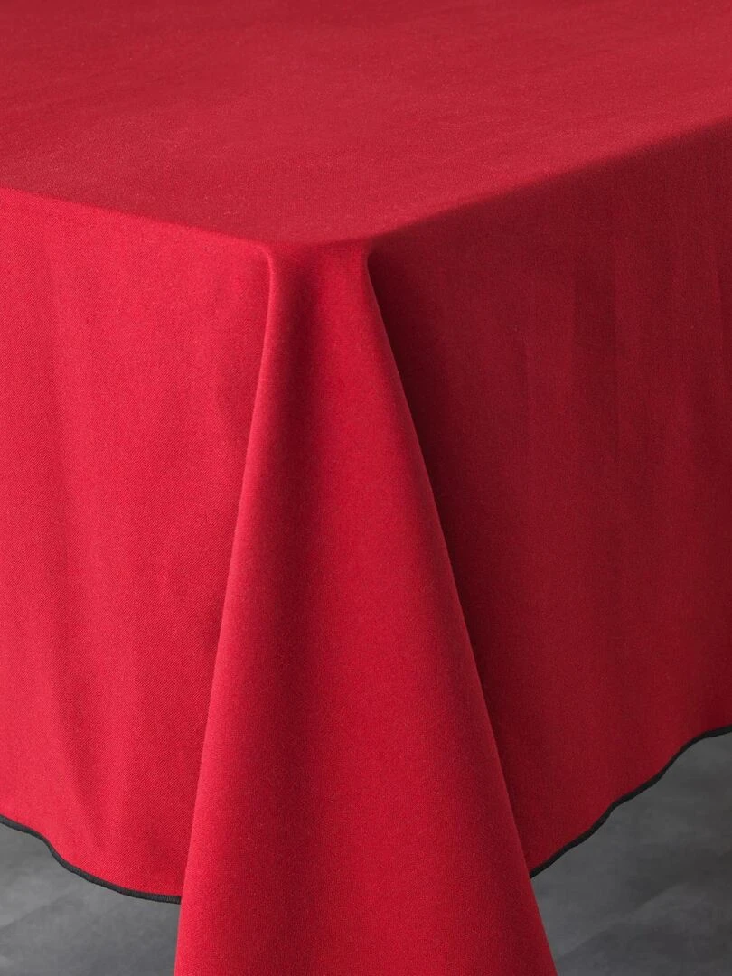 Nappe bourdonnée en coton recyclé Bordeaux