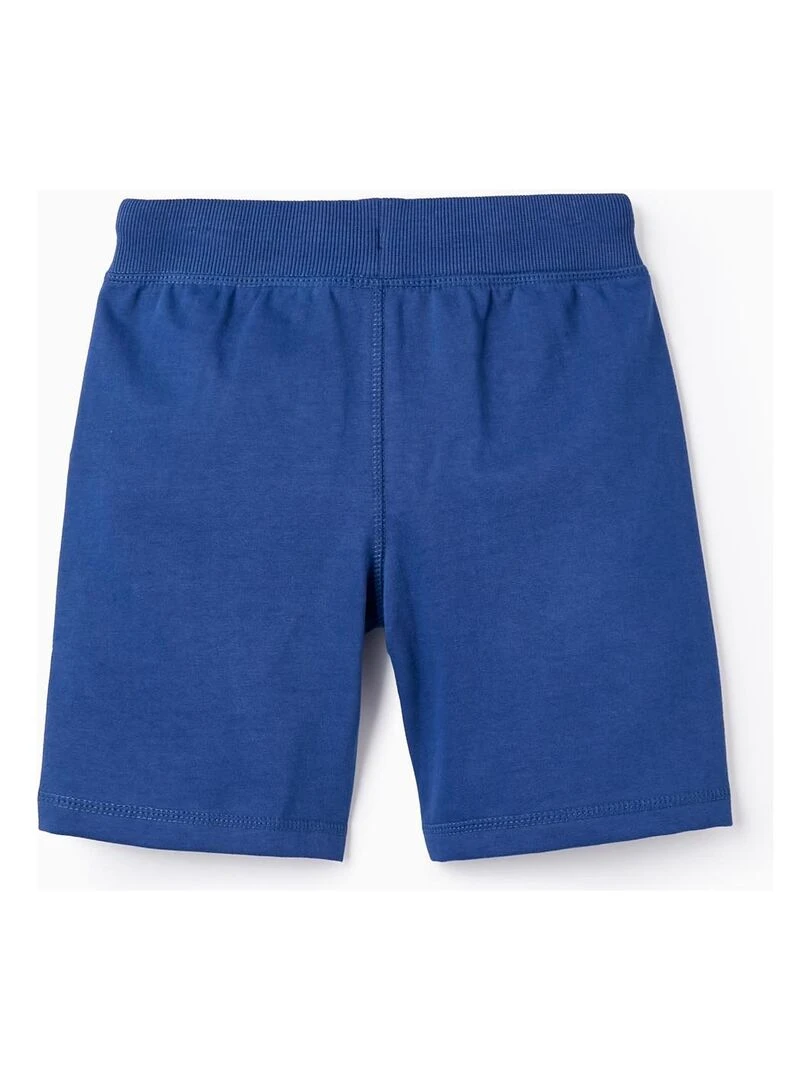 Short en Coton pour Garçon EXPLORING AUSTRALIA Bleu foncé