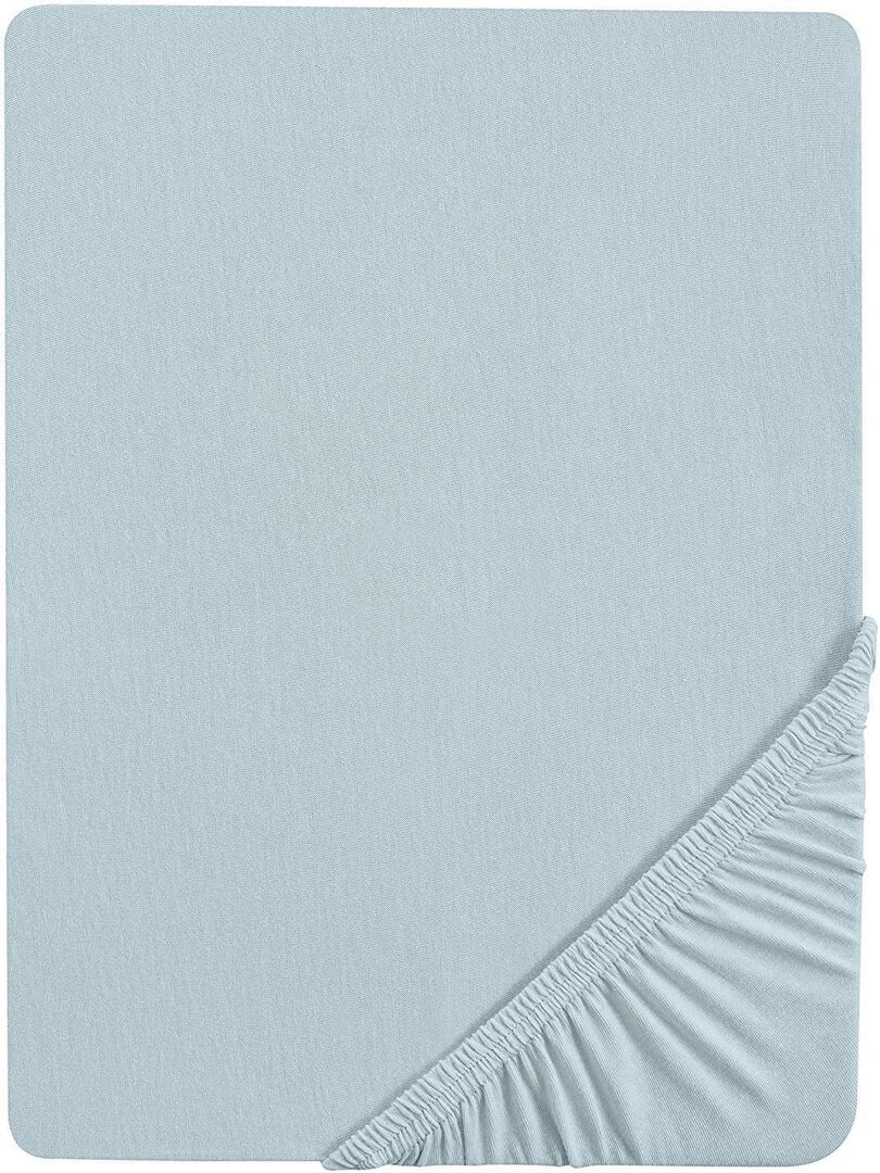 ROBA Drap Housse Extensible "Lil Planet" pour Matelas de Lit 60x120 cm à 70x140 cm Bleu Ciel Bleu clair
