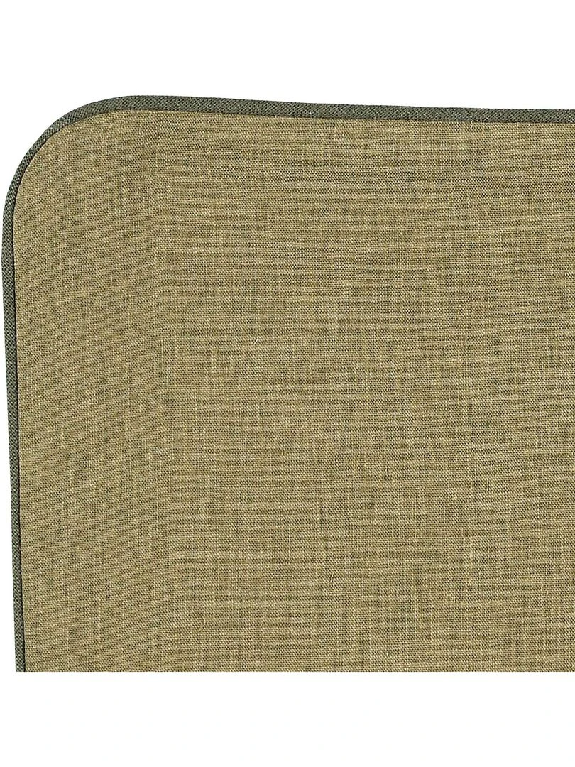 Housse de coussin en poly/lin Vert foncé