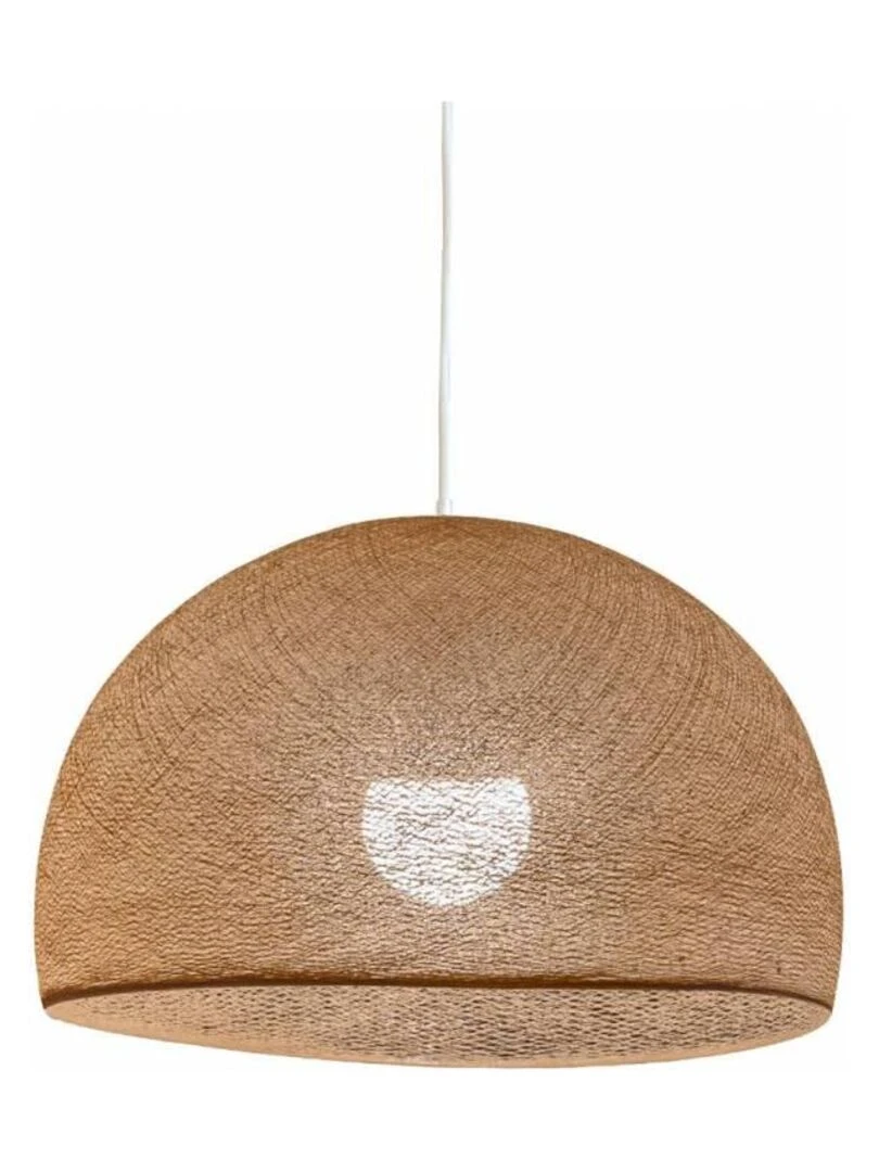 Abat jour coupole sable 50 et sa suspension simple Beige sable