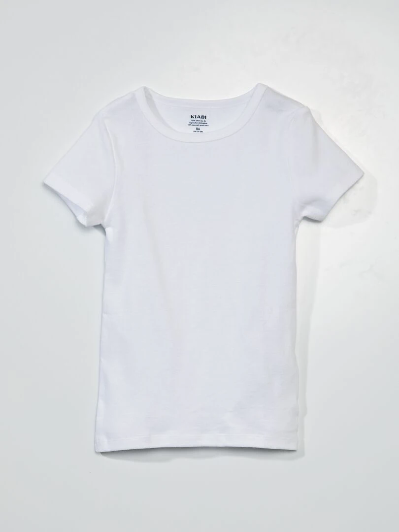 Lot de 3 maillots de corps manches courtes   Bleu