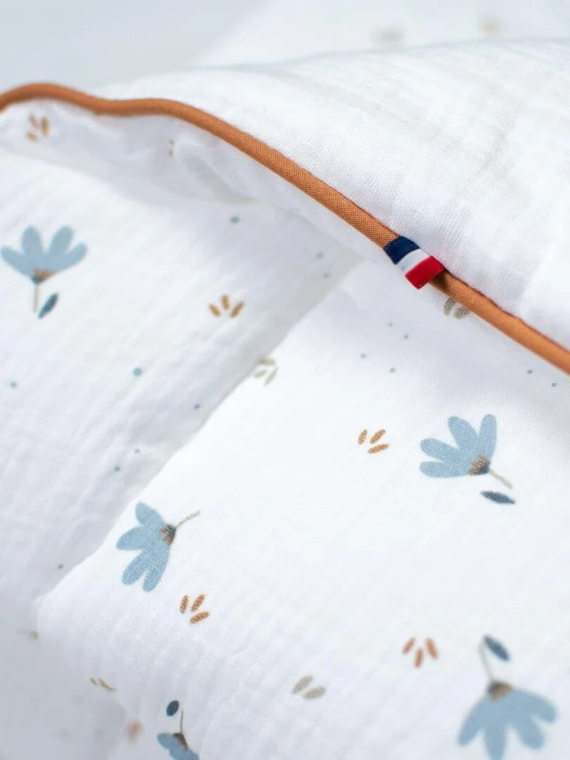 Ma première couverture bébé  Bleuet   Blanc