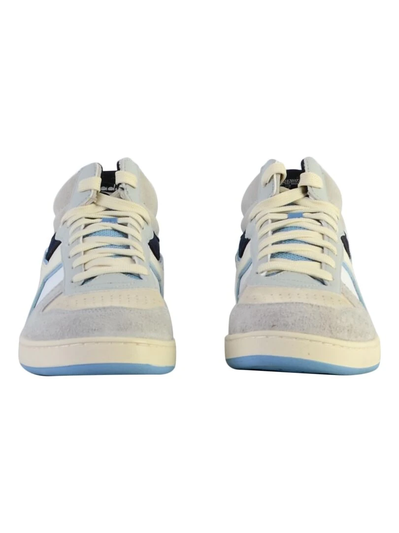 Basket Montante Cuir Diadora Magic Demi Twin   Gris