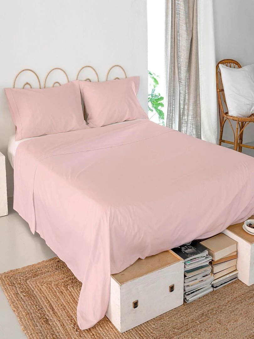 Drap Basic "Happyfriday"   Rose pâle