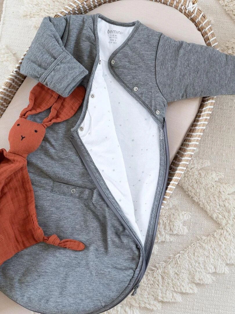 Bemini Gigoteuse 1 4 mois Pady jersey + jersey tog 3   Gris foncé