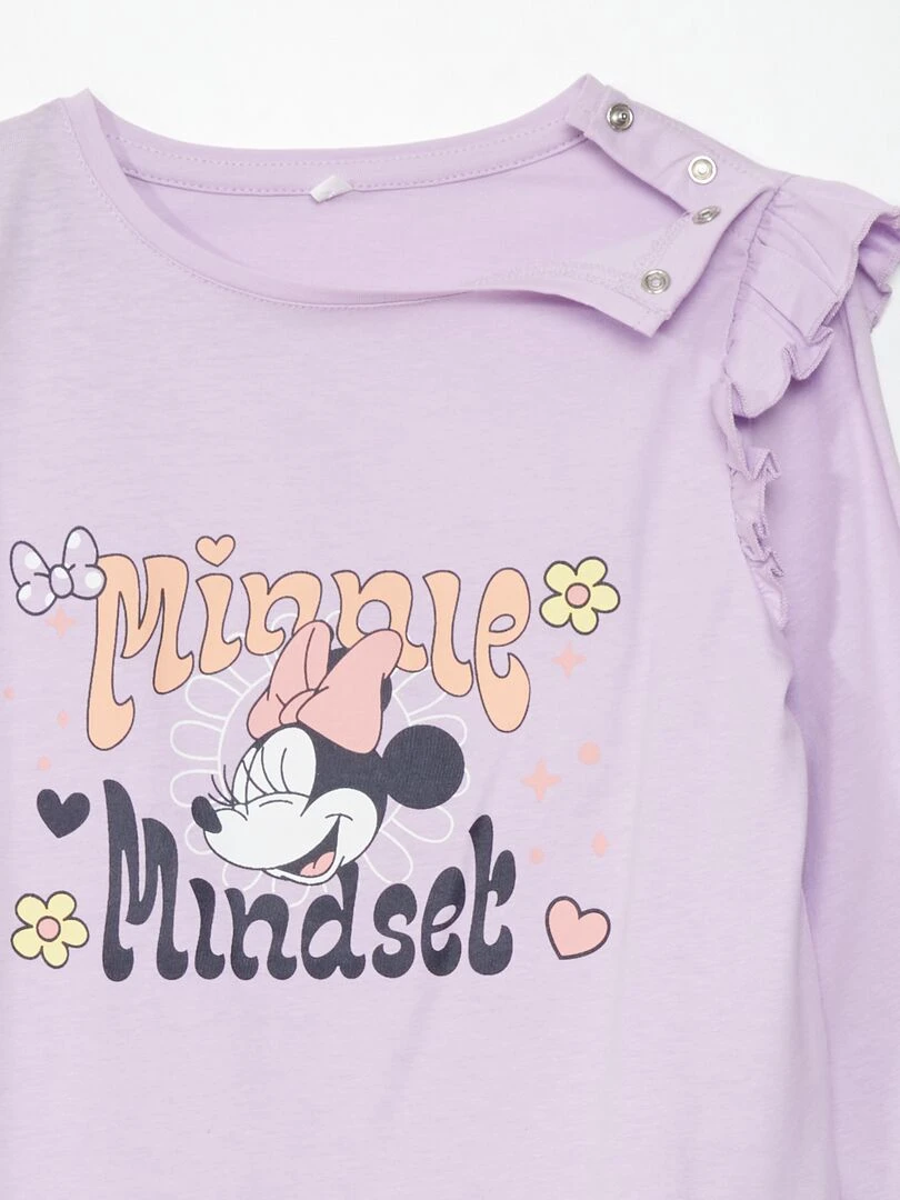 T shirt 'Disney' manches longues   So Easy   Mauve