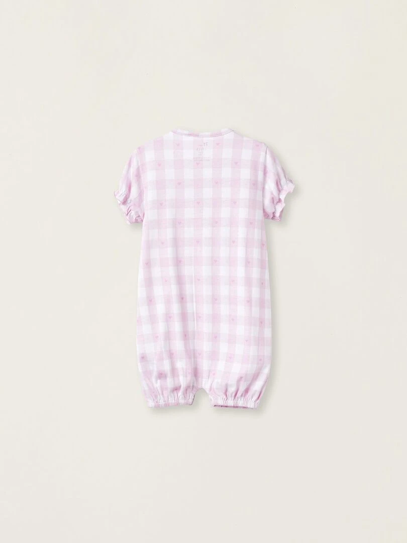 Pyjama Combinaison pour Bébé Fille manches longues ESSENTIALS LINE Rose clair