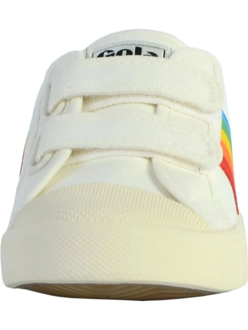 Basket Gola Enfant Coaster Rainbow Velcro   Blanc