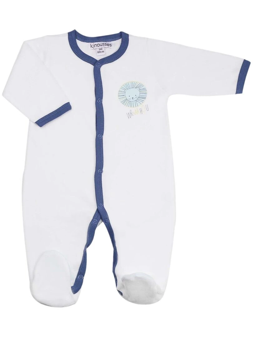 Pyjama velours Blanc