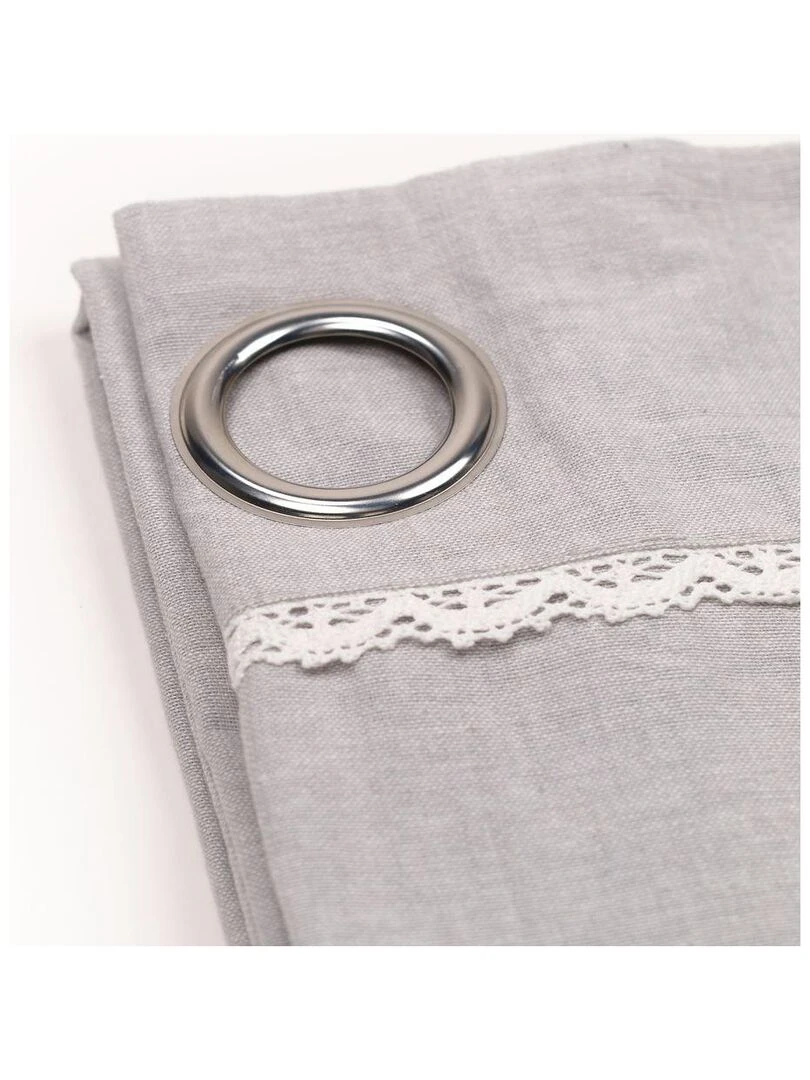 Rideau à œillets 'CHARME' 'TODAY'   Gris clair