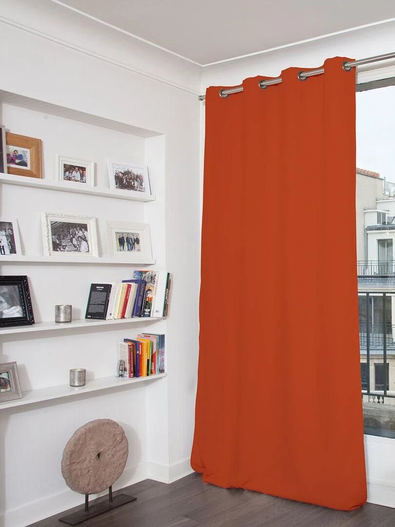 Rideau Phonique Occultant et Thermique "MOONDREAM" Orange