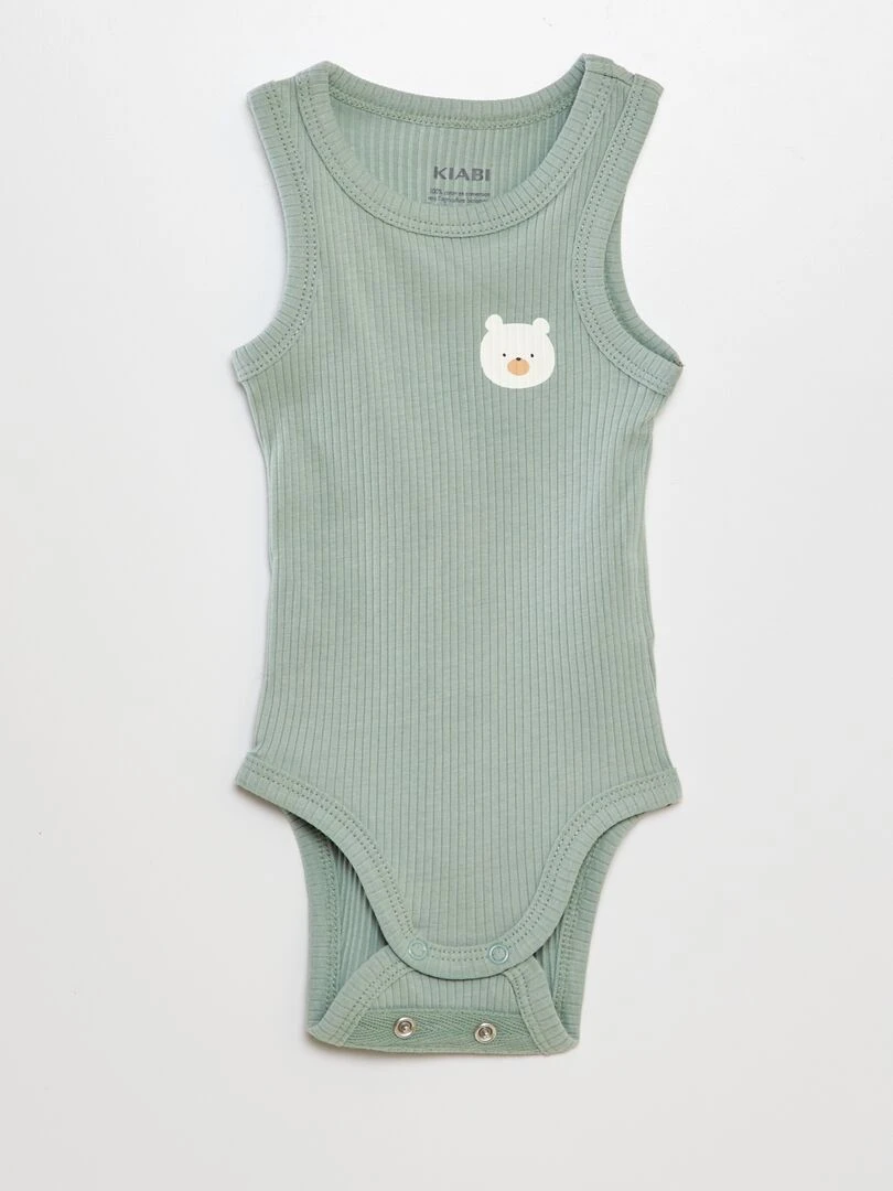 Lot de 2 bodies   Bleu/vert