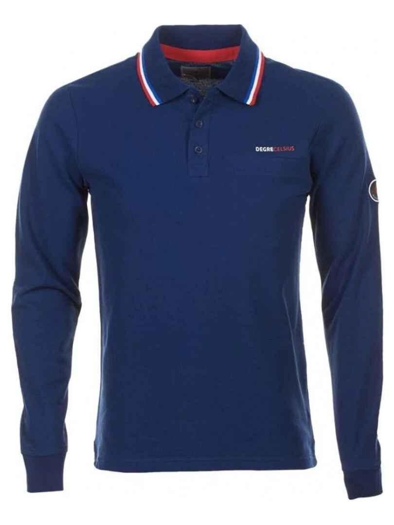 Polo manches longues homme CILAR DEGRE CELSIUS Bleu marine