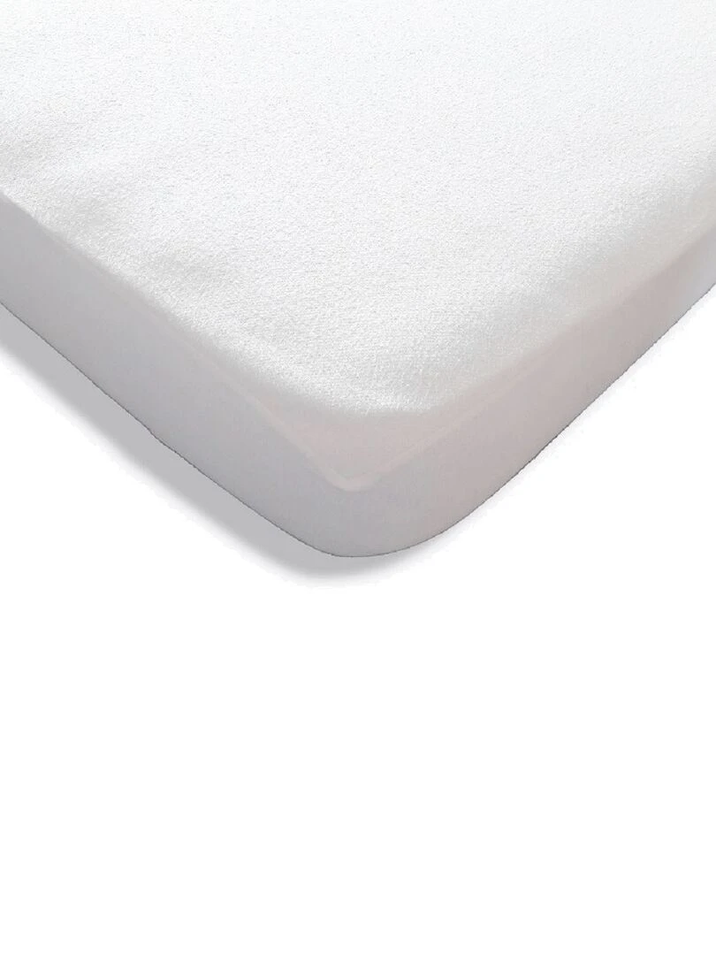 Future Home Protège matelas imperméable en coton et PVC bonnets 30 cm Blanc