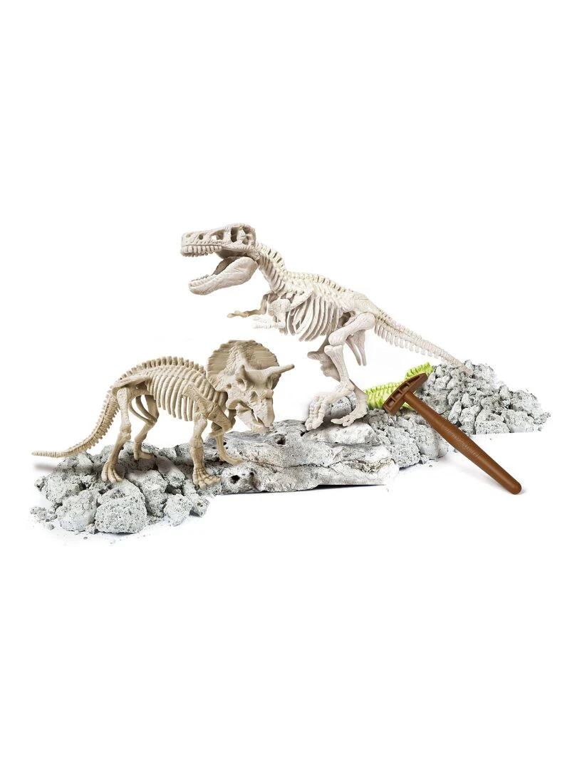 Science et jeu : Archéo ludic : T Rex et Tricératops phosphorescents N/A