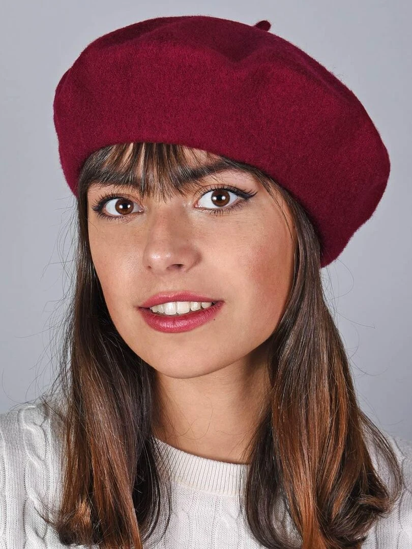 Béret Feutre de Laine Yva Made in UE Bordeaux