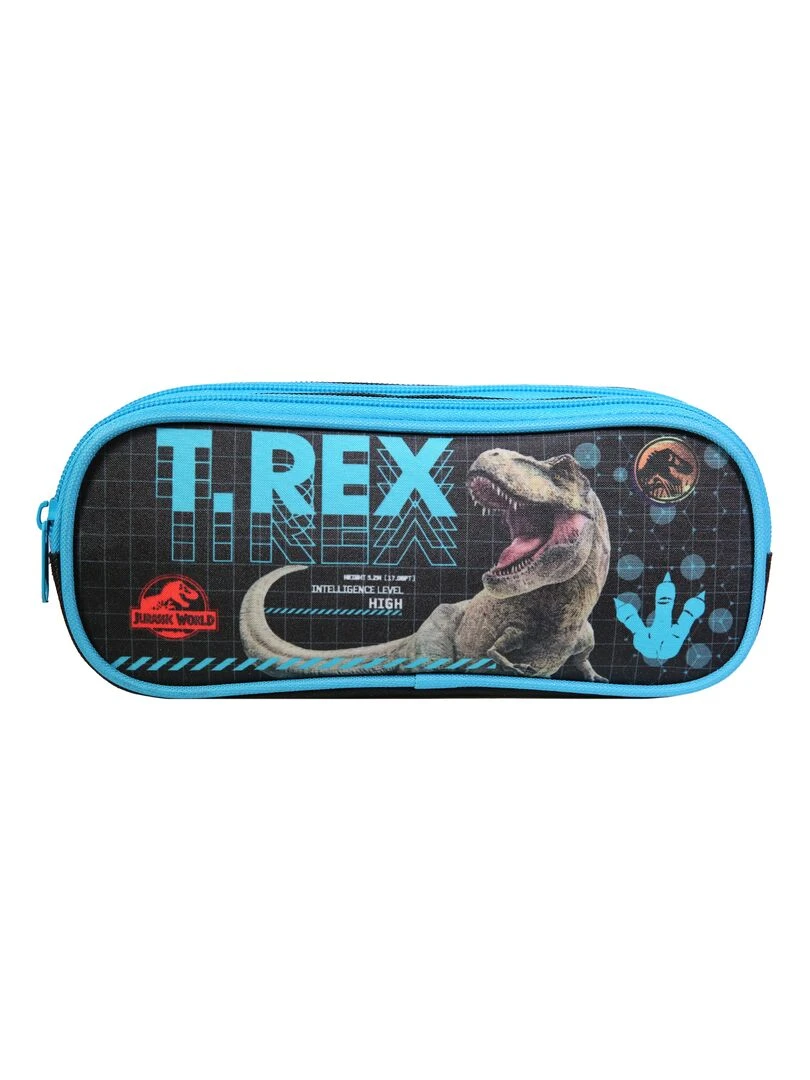 BAGTROTTER Trousse scolaire 2 compartiments Jurassic World Noir T Rex Noir