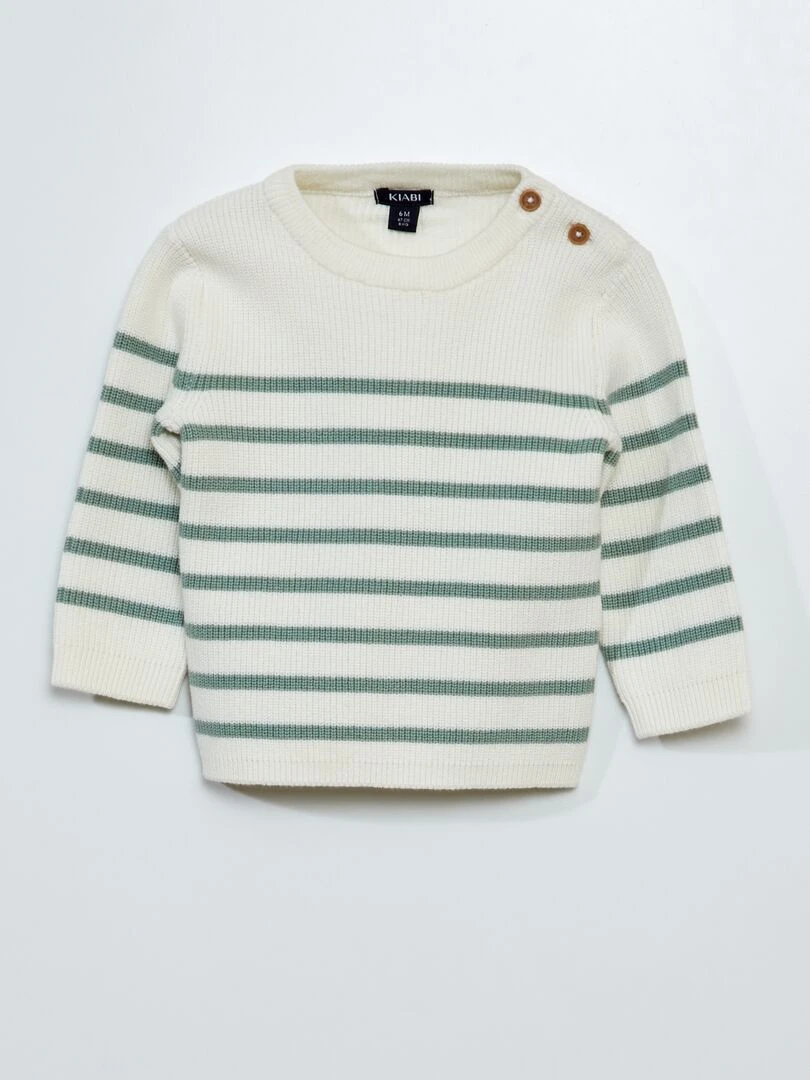 Pull en point mousse Vert
