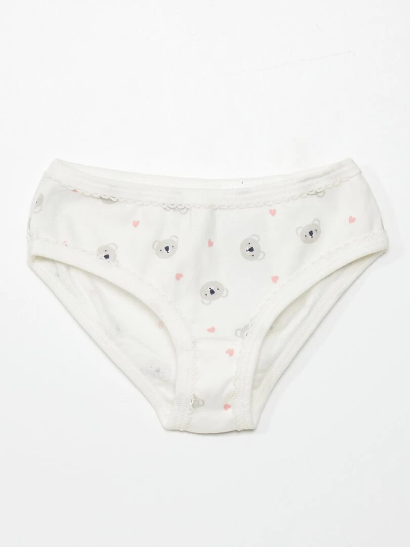 Lot de 2 débardeurs + 3 culottes   5 pièces   Blanc