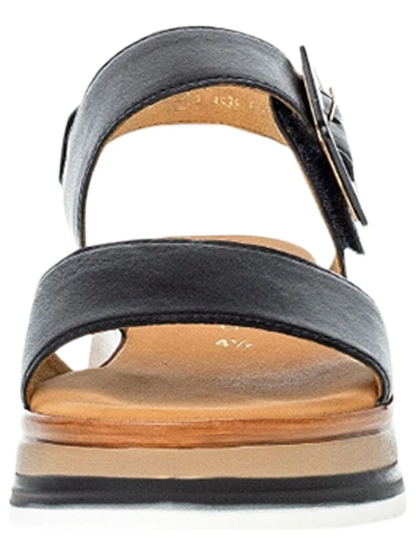Sandale Basse Cuir Gabor FoulardCalf   Noir