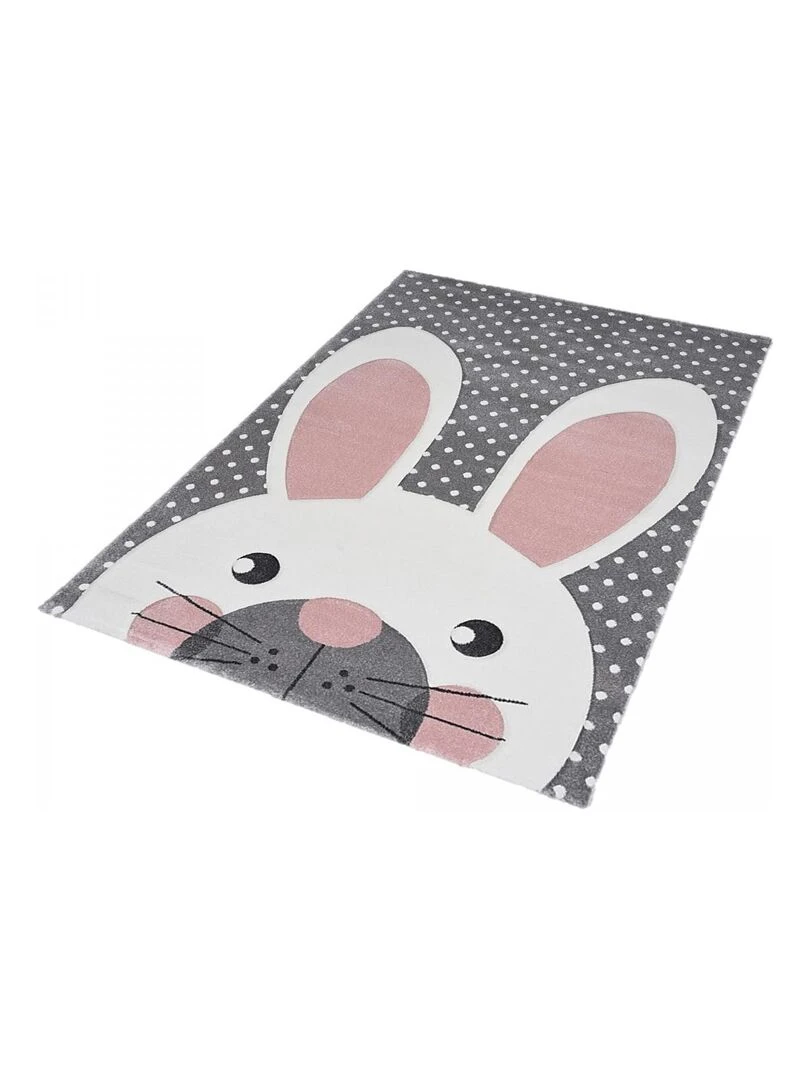 Tapis enfant LAKIDS 2 en polypropylène doux et soyeux OEKO TEX®   Gris