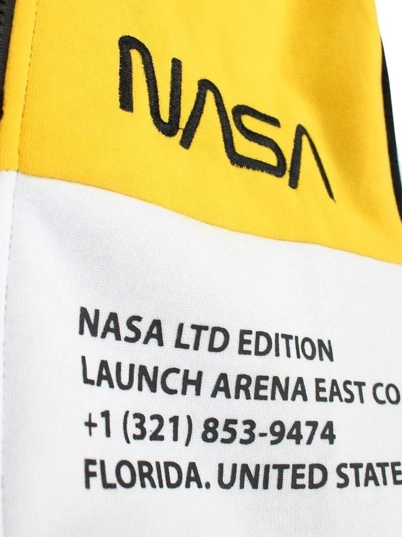 Nasa   Veste homme imprimé logo   Noir