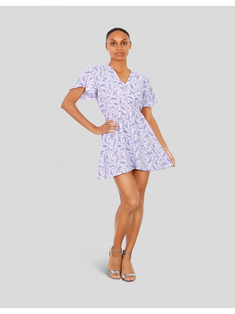 Robe courte Kebello Violet