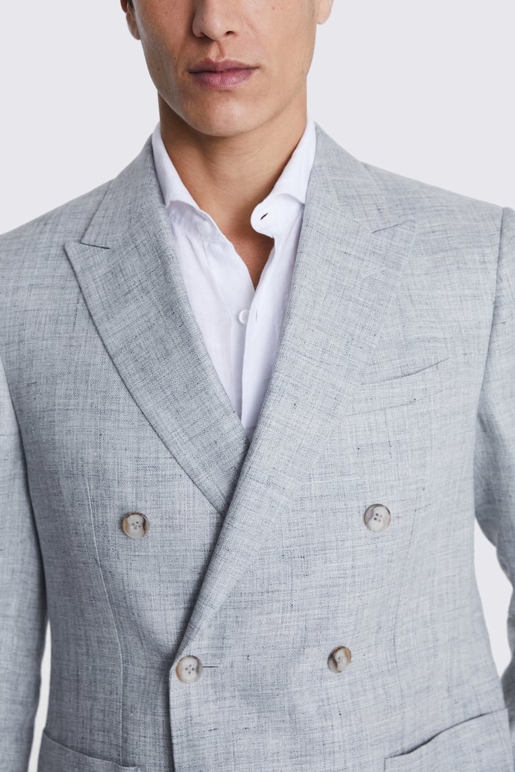 Italian Tailored Fit Off White Check Jacket    Buy Online at Moss