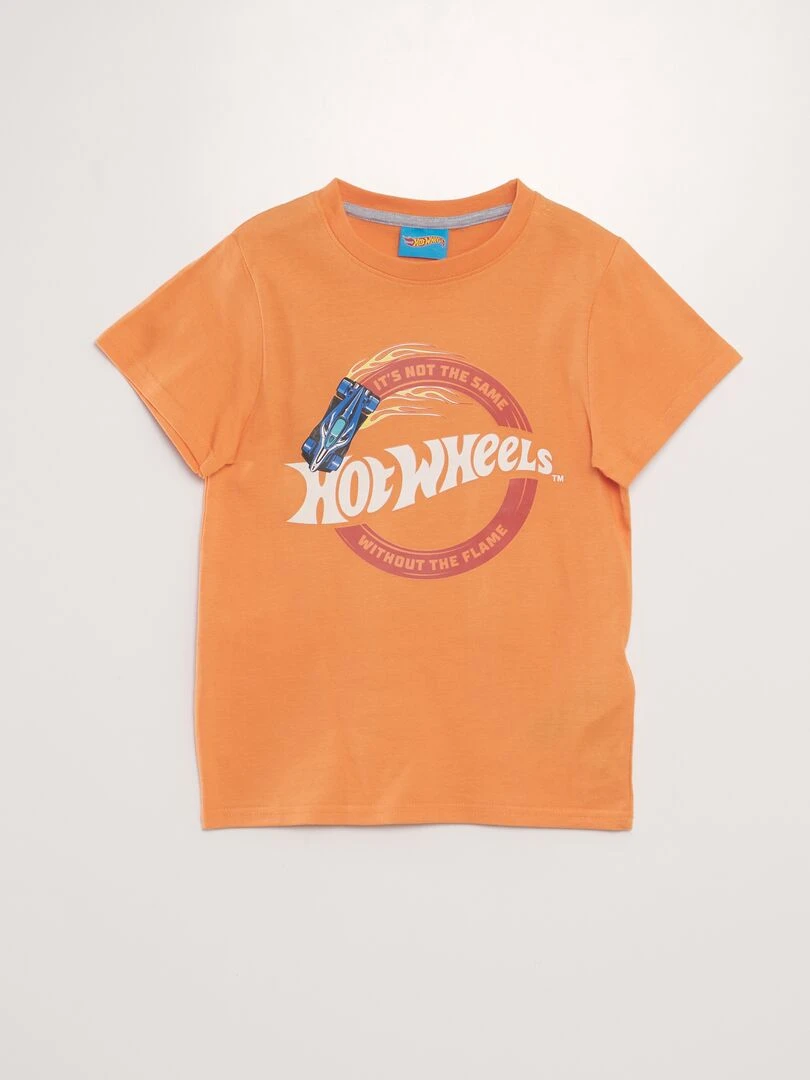 Pyjama court   Imprimé 'Hot Wheels'   2 pièces   Orange