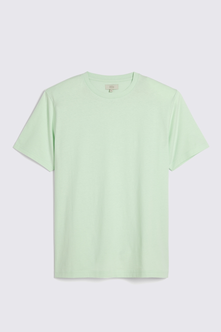 Sage Green Crew Neck T-Shirt   Buy Online at Moss
