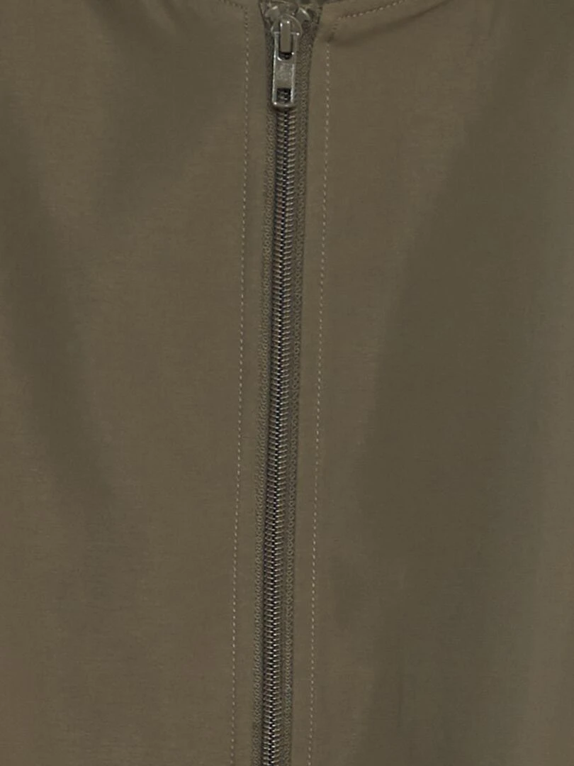 Blouson avec col ras du cou   Kaki