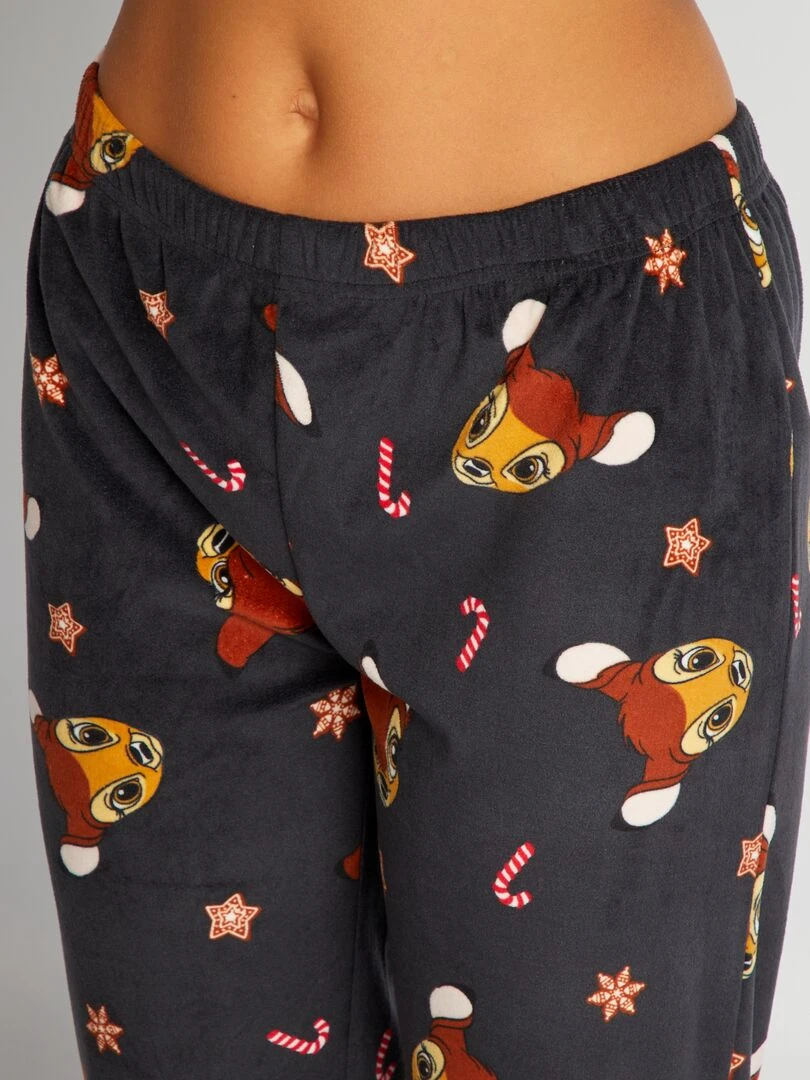 Ensemble de pyjama 'Bambi   2 pièces   Gris