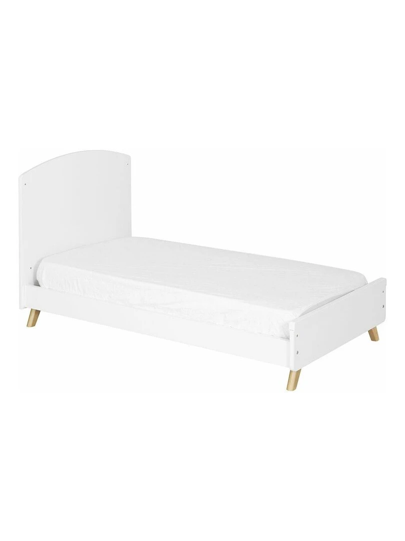 Lit bébé évolutif Kombu AKITEN RETAIL Blanc Marron