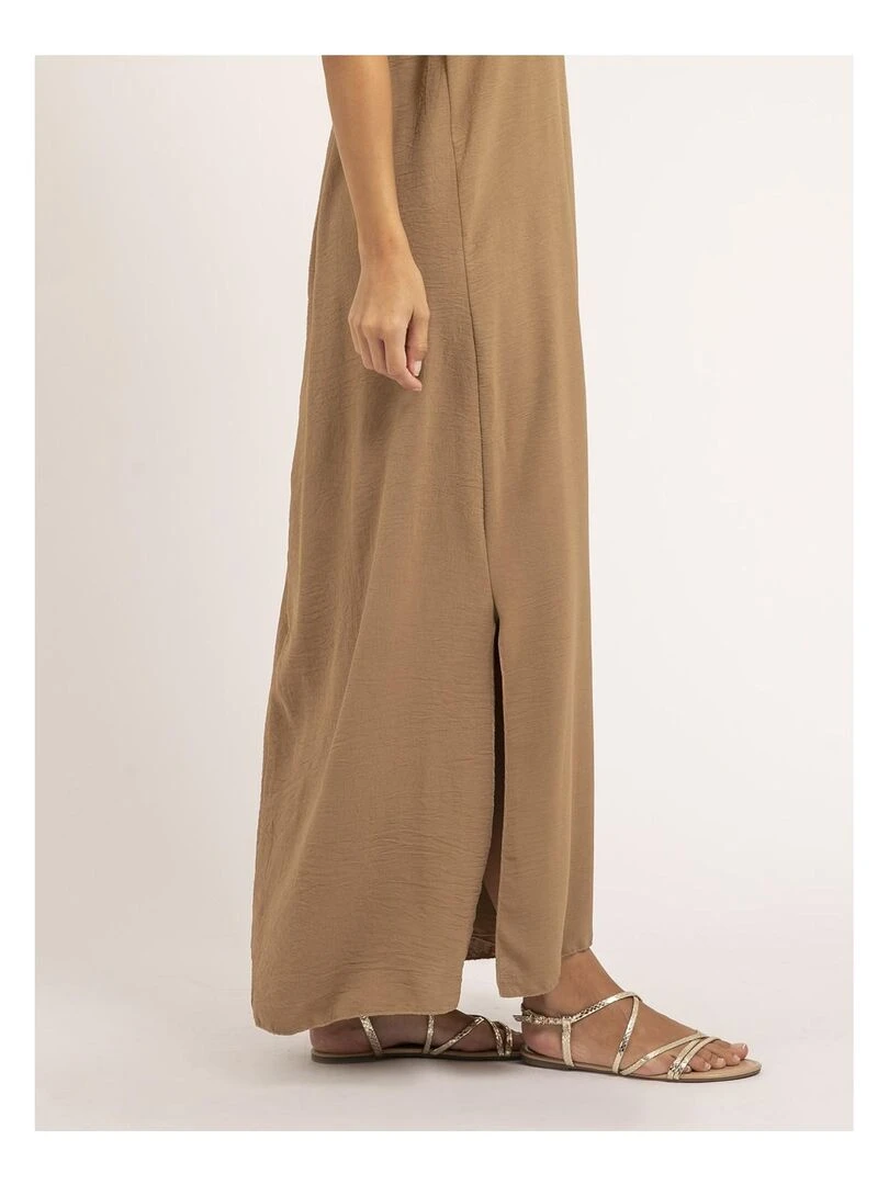 Robe longue IGGY   Beige