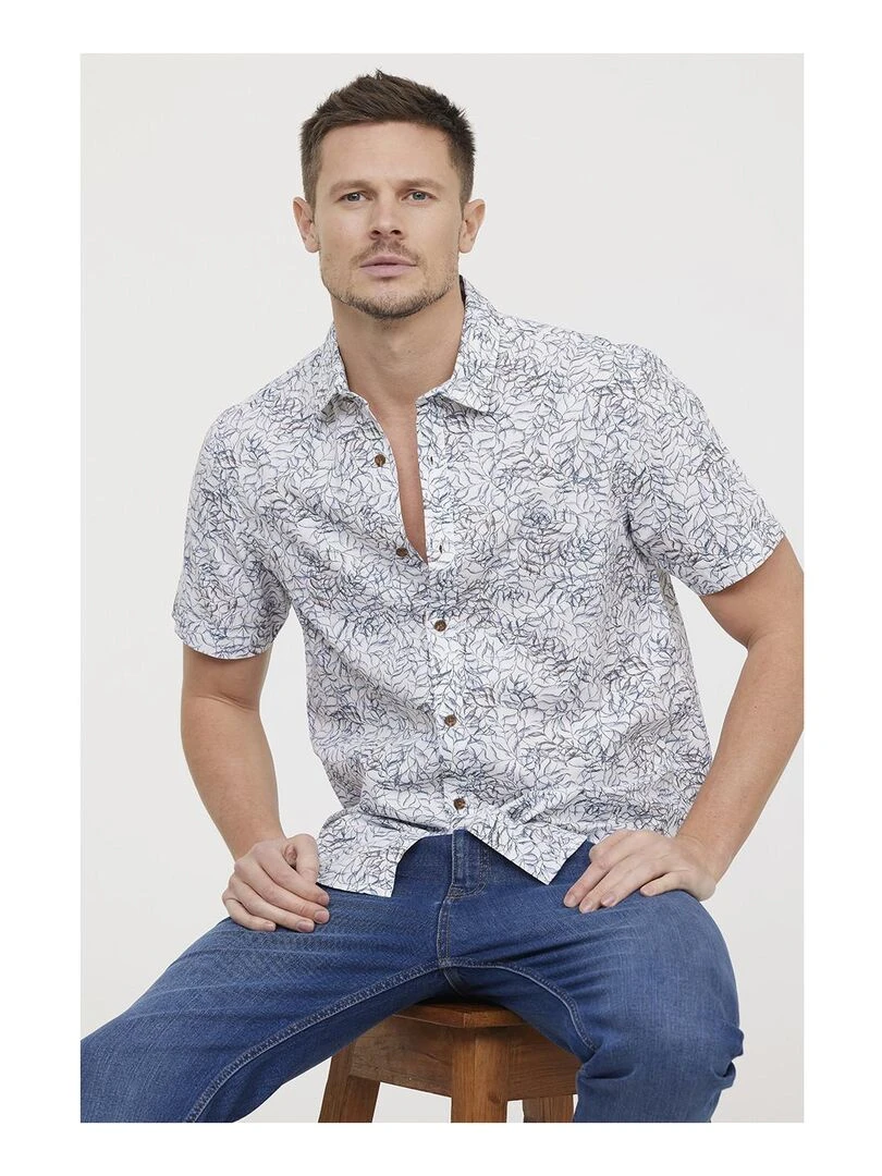 Lee Cooper Chemise manches courtes coton regular DULO Bleu marine