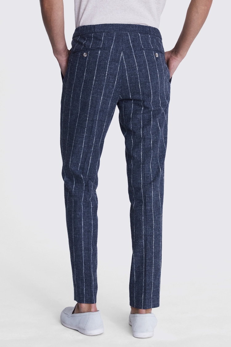 Tailored Fit Rust Linen Trousers   Buy Online at Moss