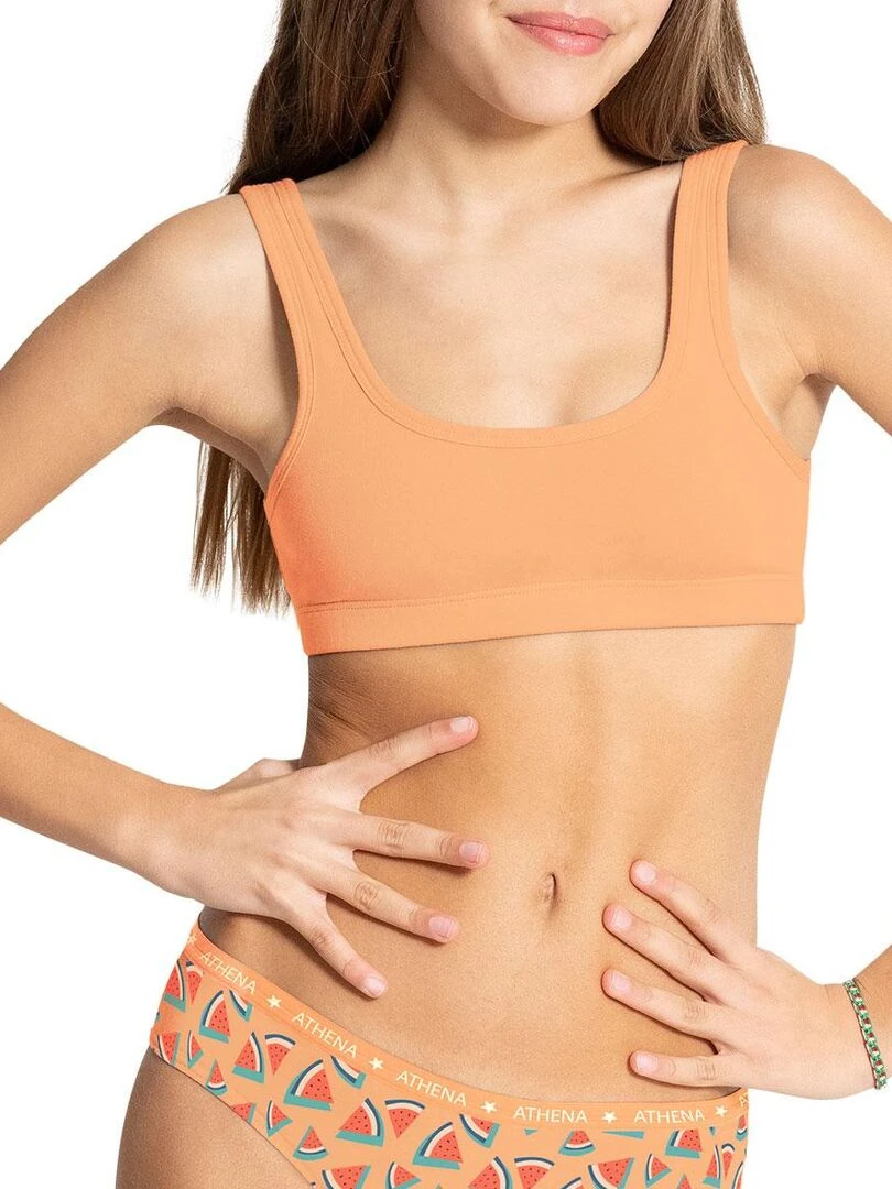 Lot de 2 brassières fille Ecopack Girl Mode   Fille   Rose