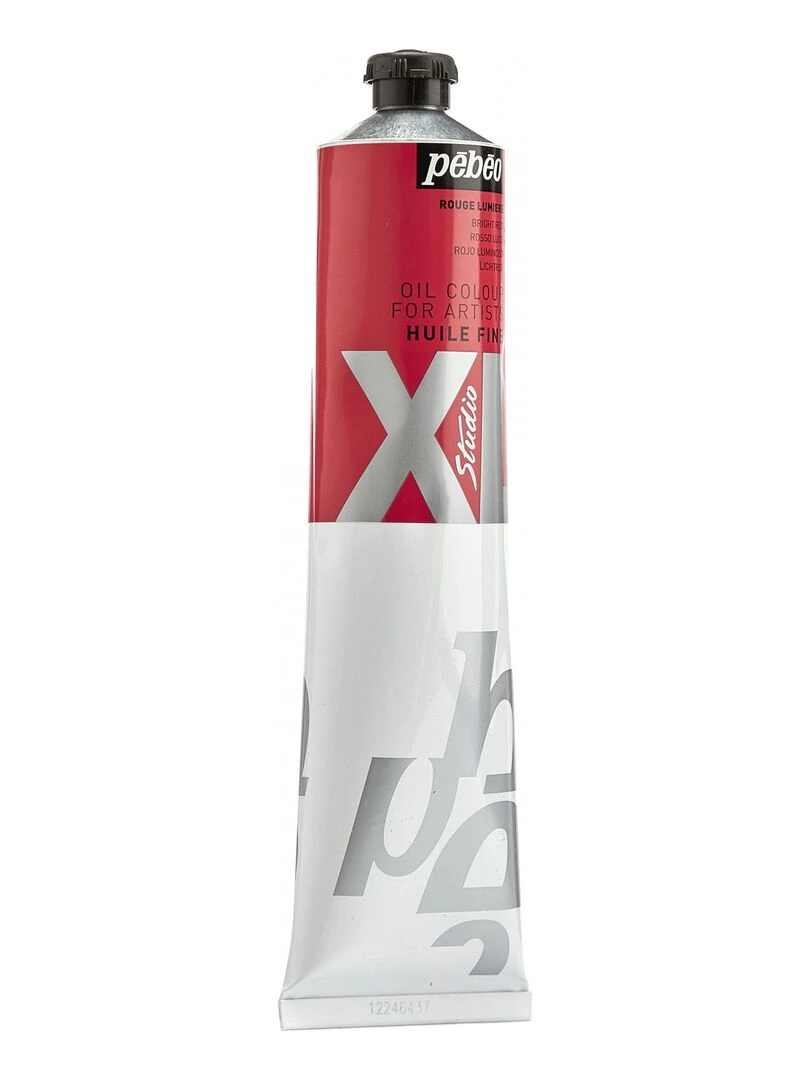 Peinture à l'huile fine XL Studio   Rouge lumineux   200 ml   N/A