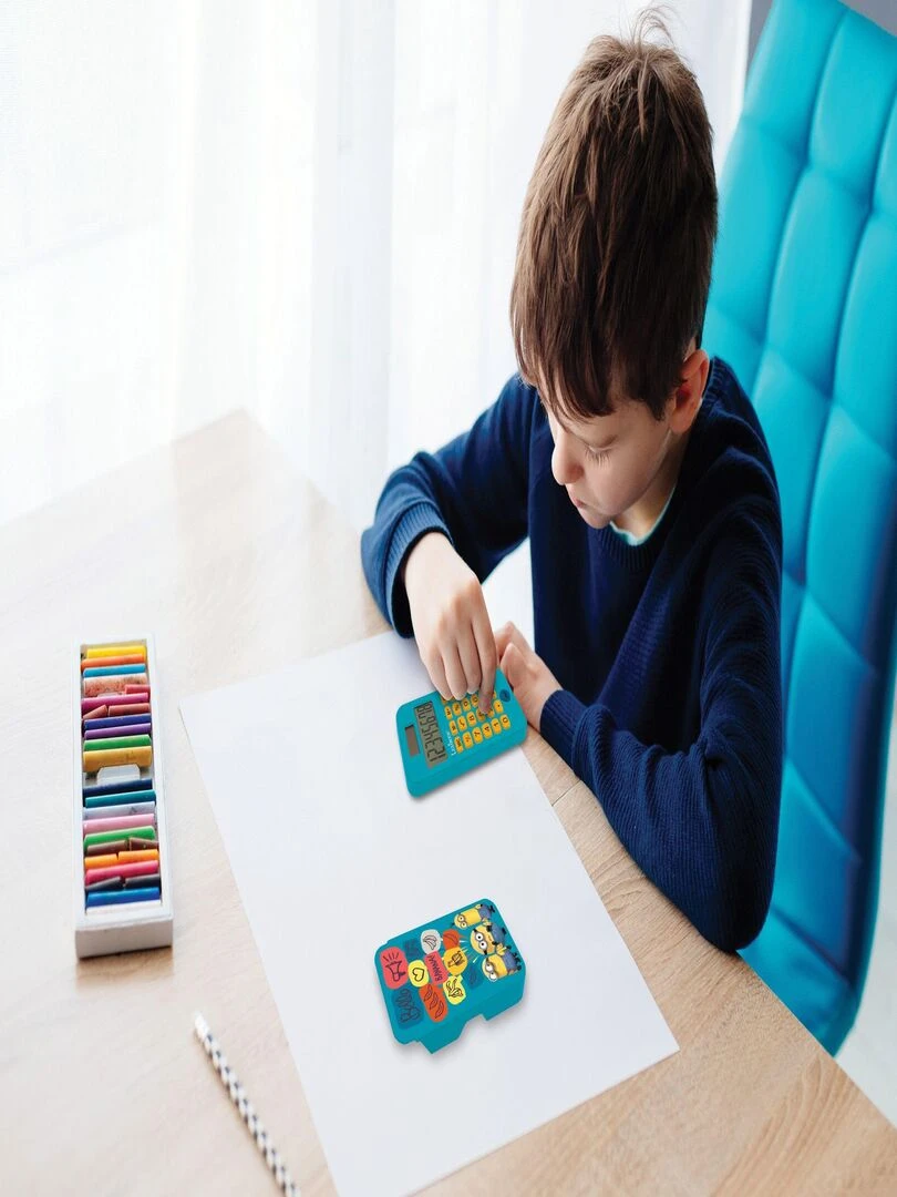 Calculatrice The Poche Avec Couvercle De Protection Minions   N/A