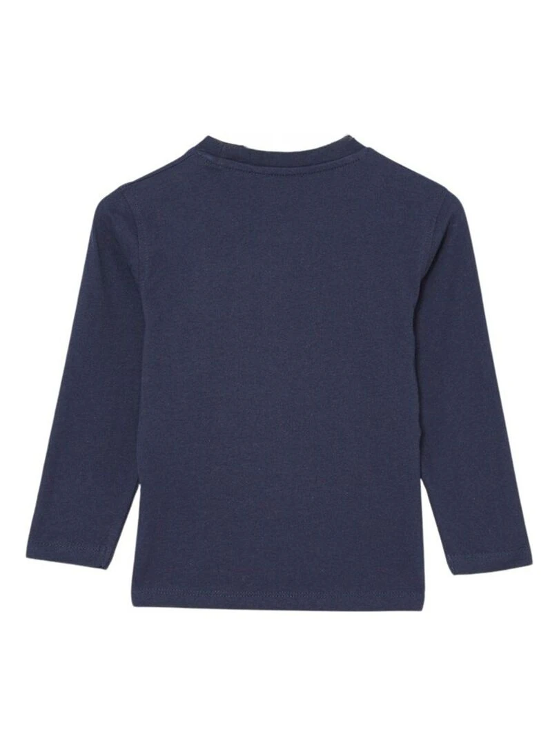 Nasa T shirt garçon imprimé logo en coton Bleu marine